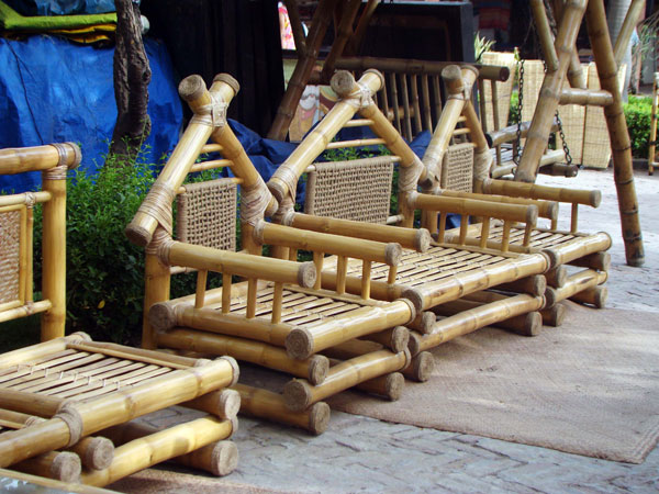 Bamboo sofa set