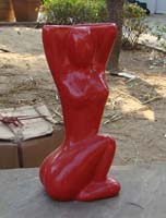 red-lady-ceramic-flower-vase