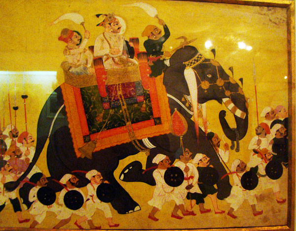 Indian King sitting on he elephant