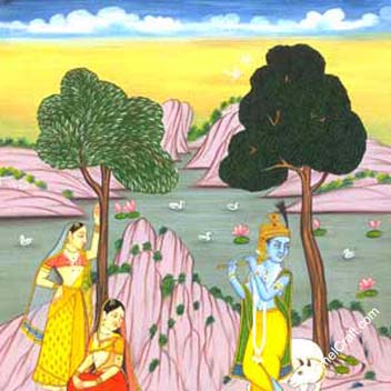raga-sarang-kangra-school-miniature-painting