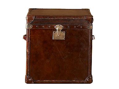 Storage box made of leather