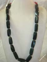 black-long-beads