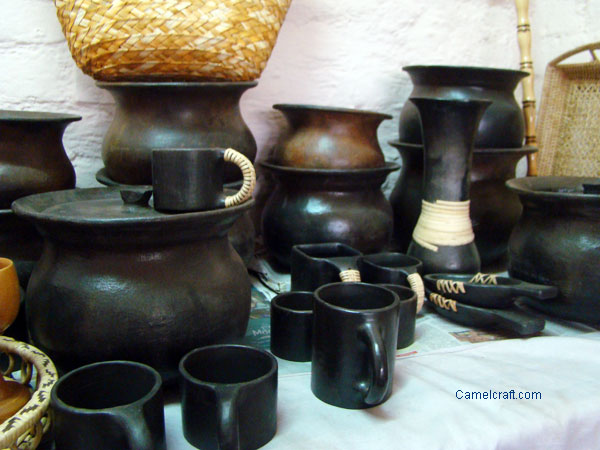 Pottery Manipur, India, this is black pottery traditional utility item used in tribal area Manipur, North Eastern state of India