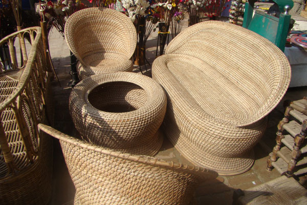 cane-wood crafts, sofa set