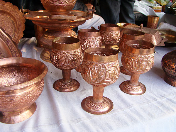 copper goblets