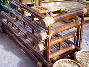 Bamboo sofa handmade